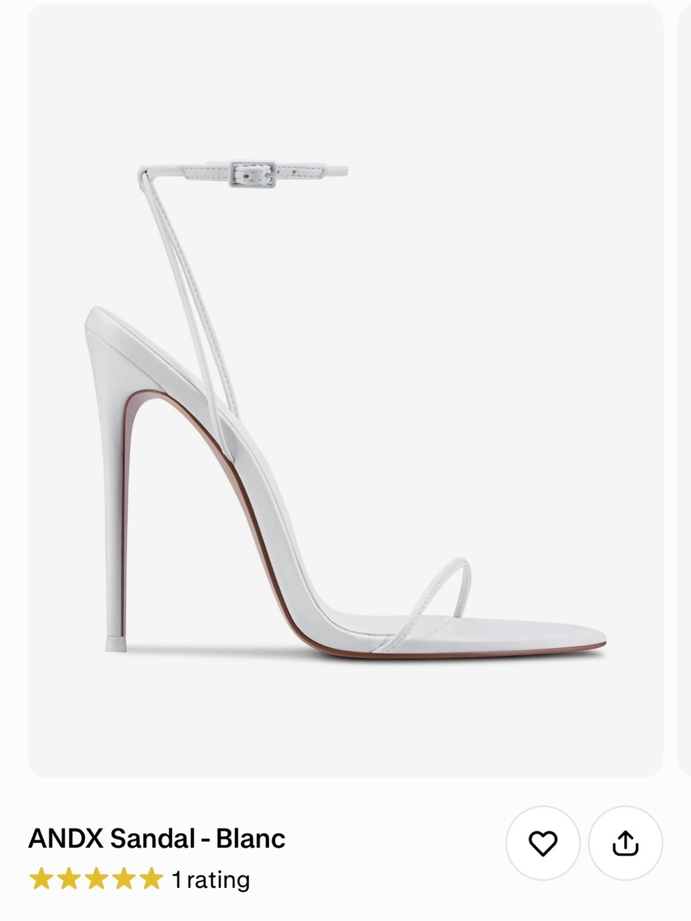 BRAND NEW Blanc Strappy Ankle Stiletto Sandal
